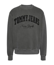TOMMY HILFIGER TH JEANS Felpa con logo teddy black - Felpe Uomo - 4