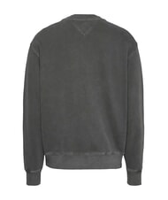 TOMMY HILFIGER TH JEANS Felpa con logo teddy black - Felpe Uomo - 5