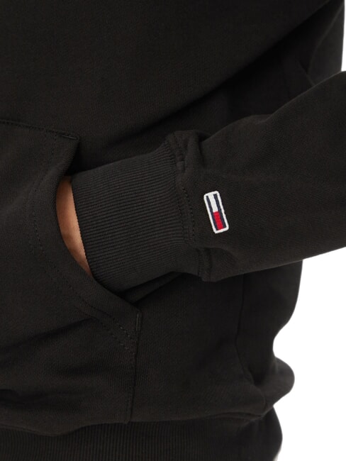 TH JEANS Felpa con tasca e cappuccio black - Felpe Uomo