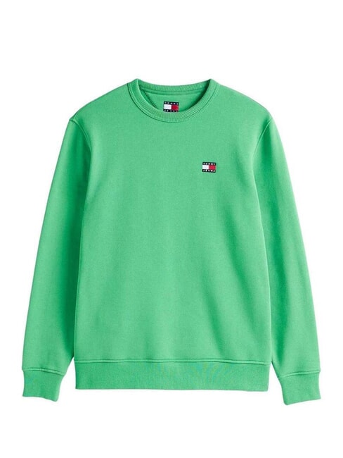TH JEANS Felpa a girocollo in cotone coastal green - Felpe Uomo