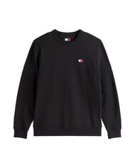 TOMMY HILFIGER TH JEANS Felpa a girocollo in cotone black - Felpe Uomo - 4