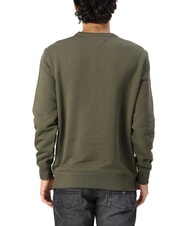 TOMMY HILFIGER TH JEANS Felpa a girocollo in cotone fatigue green - Felpe Uomo - 2