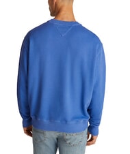 TOMMY HILFIGER TH JEANS Felpa con logo teddy tempo blue - Felpe Uomo - 2