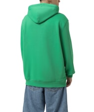 TOMMY HILFIGER TH JEANS Felpa cappuccio patch bandiera coastal green - Felpe Uomo - 2