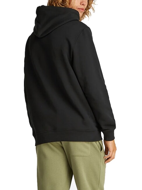 TH JEANS Felpa cappuccio patch bandiera black - Felpe Uomo