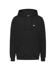 TOMMY HILFIGER TH JEANS Felpa cappuccio patch bandiera black - Felpe Uomo - 4