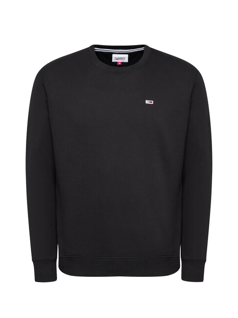 TH JEANS Felpa girocollo regular fit black - Felpe Uomo