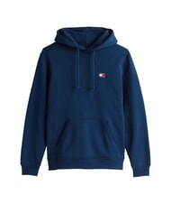 TOMMY HILFIGER TH JEANS Felpa cappuccio patch bandiera dark night navy - Felpe Uomo - 4