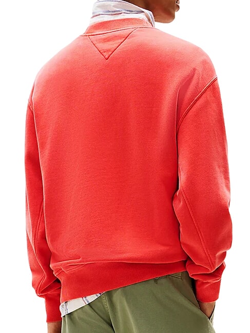 TH JEANS Felpa a girocollo bright vermillion - Felpe Uomo