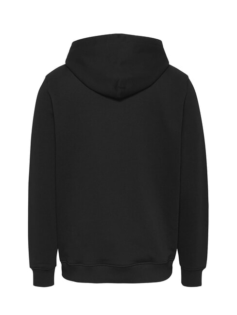 TH JEANS Felpa cappuccio patch bandiera black - Felpe Uomo