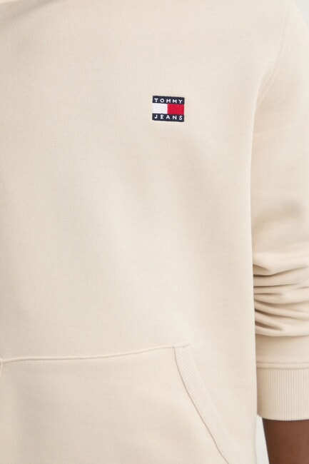 TH JEANS Felpa cappuccio patch bandiera newsprint - Felpe Uomo