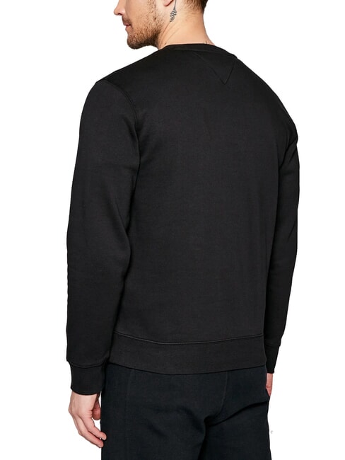 TH JEANS Felpa girocollo regular fit black - Felpe Uomo
