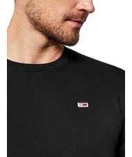TOMMY HILFIGER TH JEANS Felpa girocollo regular fit black - Felpe Uomo - 3