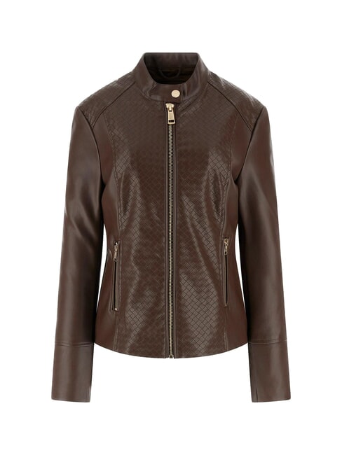 CLAUDINE Giacca Biker dark coffee - Giacche Donna