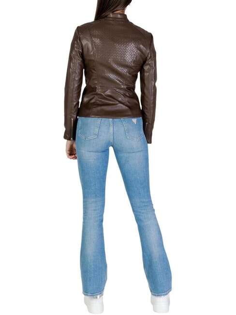 CLAUDINE Giacca Biker dark coffee - Giacche Donna