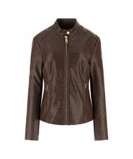 GUESS CLAUDINE Giacca Biker dark coffee - Giacche Donna - 4