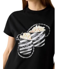 GUESS POPCORN T-Shirt in cotone jetbla - T-shirt e Top Donna - 3