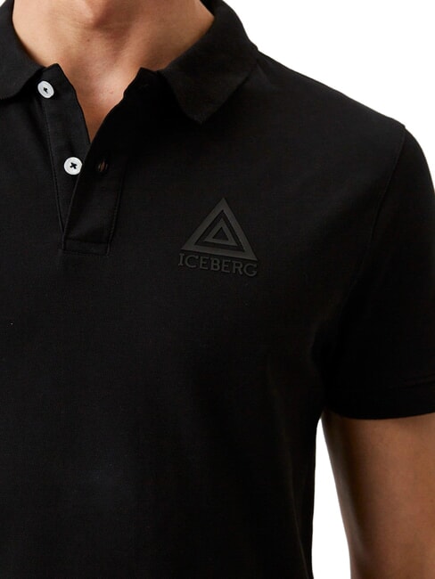 TRIANGLE Polo a maniche corte black - Polo Uomo