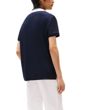 TOMMY HILFIGER TH Polo manica corte colletto righe desert sky - Polo Uomo - 2