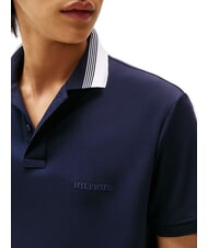 TOMMY HILFIGER TH Polo manica corte colletto righe desert sky - Polo Uomo - 3