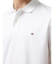 TOMMY HILFIGER TH Polo in cotone a maniche corte white - Polo Uomo - 3