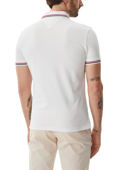 TH TIPPED Polo a maniche corte slim fit white - Polo Uomo