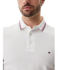 TOMMY HILFIGER TH TIPPED Polo a maniche corte slim fit white - Polo Uomo - 3