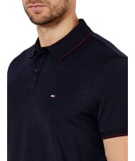 TOMMY HILFIGER TH Polo a maniche corte linea bordino desert sky - Polo Uomo - 3