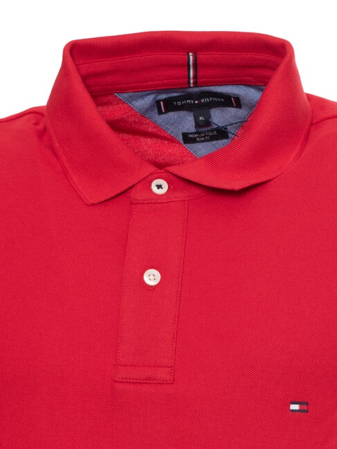 TH Polo manica corta cotone pique primary red - Polo Uomo