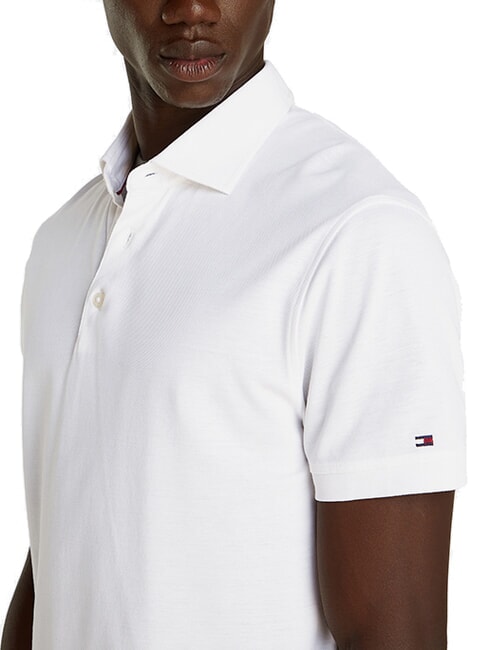 TH Polo a maniche corte logo manica optic white - Polo Uomo