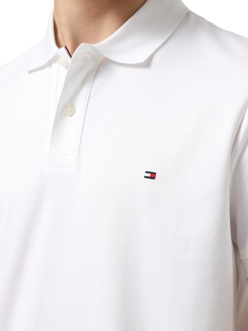 TH Polo in cotone a maniche corte white - Polo Uomo