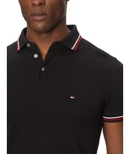 TOMMY HILFIGER TH TIPPED Polo a maniche corte slim fit black - Polo Uomo - 3
