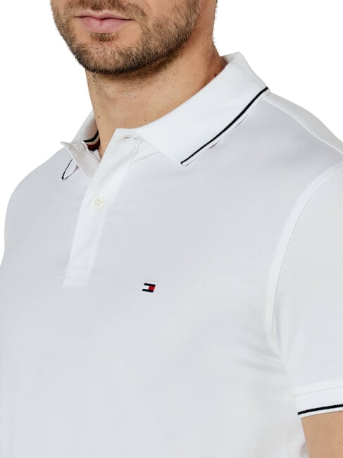 TH Polo a maniche corte linea bordino white - Polo Uomo