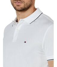 TOMMY HILFIGER TH Polo a maniche corte linea bordino white - Polo Uomo - 3