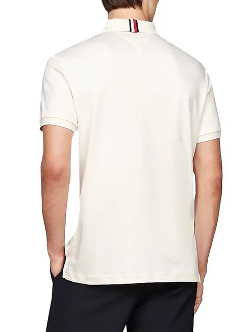 TH Polo a maniche corte nastro colletto white - Polo Uomo