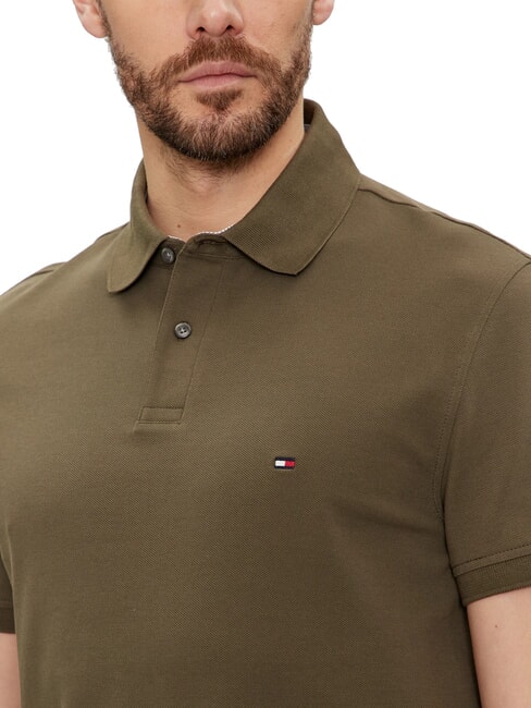 TH Polo a maniche corte regular fit army green - Polo Uomo