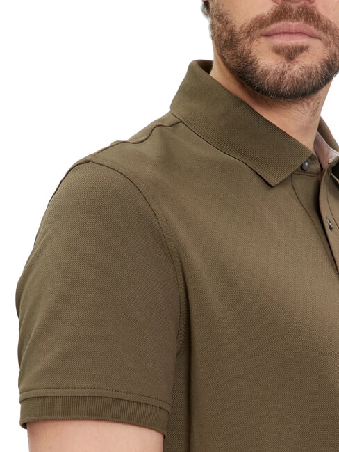 TH Polo a maniche corte regular fit army green - Polo Uomo