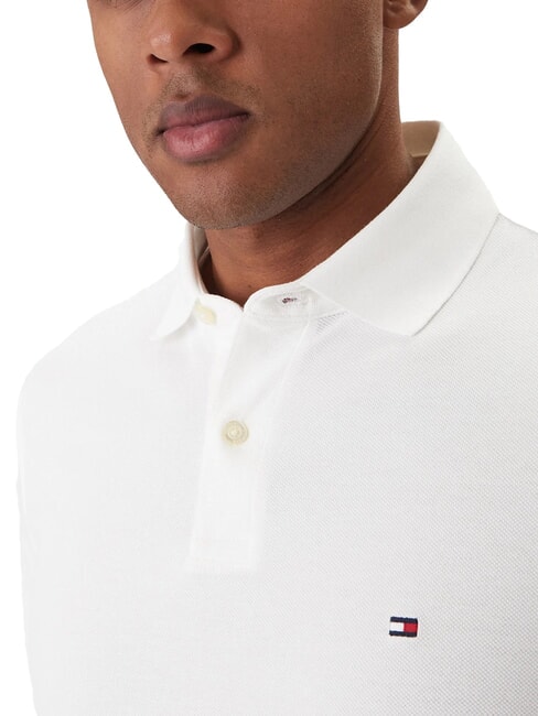 TH Polo a maniche corte regular fit white - Polo Uomo