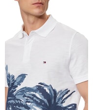 TOMMY HILFIGER TH Polo a maniche corte con stampa white - Polo Uomo - 3