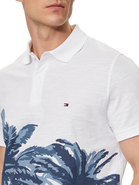 TH Polo a maniche corte con stampa white - Polo Uomo