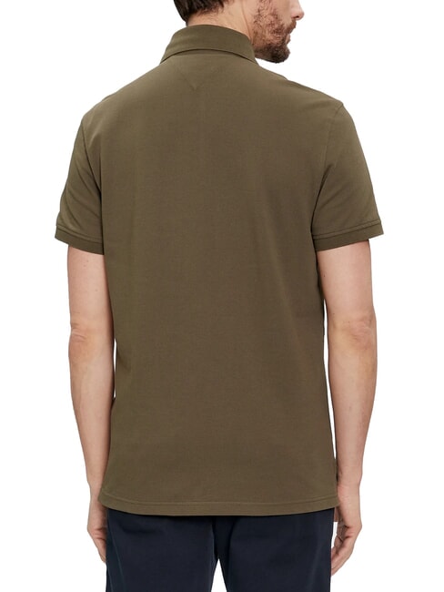 TH Polo a maniche corte regular fit army green - Polo Uomo