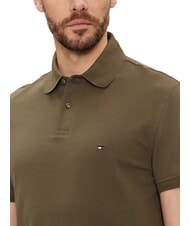 TOMMY HILFIGER TH Polo a maniche corte regular fit army green - Polo Uomo - 3