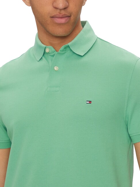 TH Polo a maniche corte regular fit fort green - Polo Uomo