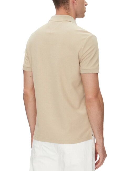 TH Polo manica corta ricamo monogram sandalwood - Polo Uomo