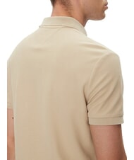 TOMMY HILFIGER TH Polo manica corta ricamo monogram sandalwood - Polo Uomo - 4