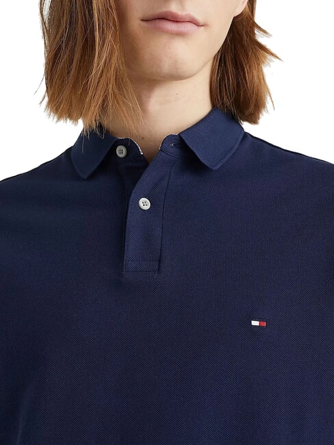 TH Polo a maniche corte regular fit carbon navy - Polo Uomo