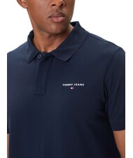 TOMMY HILFIGER TH JEANS Polo a maniche corte con logo dark night navy - Polo Uomo - 3