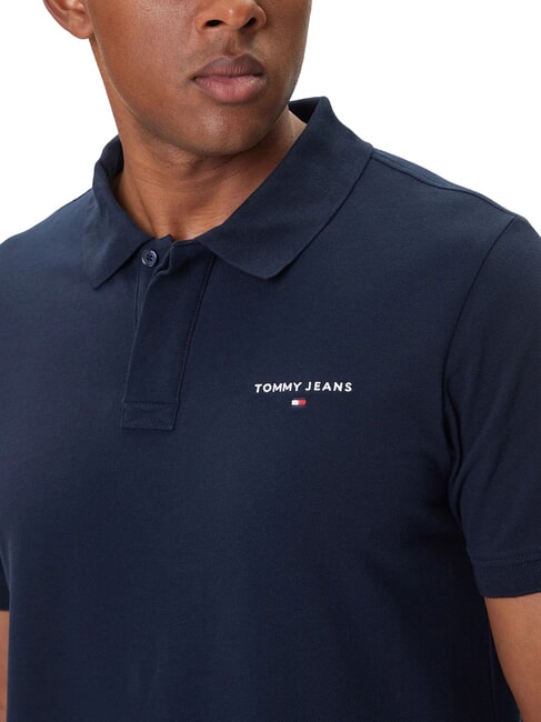 TH JEANS Polo a maniche corte con logo dark night navy - Polo Uomo