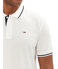 TOMMY HILFIGER TH JEANS Polo a manica corta slim fit ecru - Polo Uomo - 3
