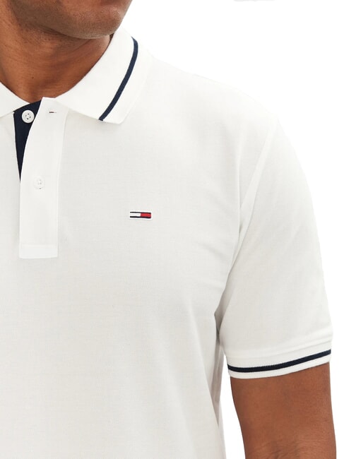 TH JEANS Polo a manica corta slim fit ecru - Polo Uomo